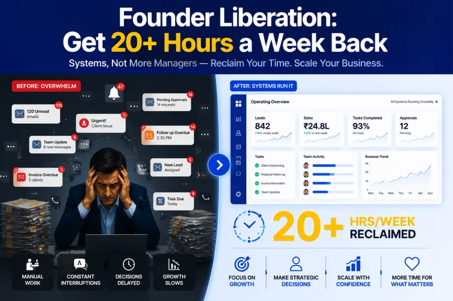 Founder Liberation: Get 20+ Hours a Week Back