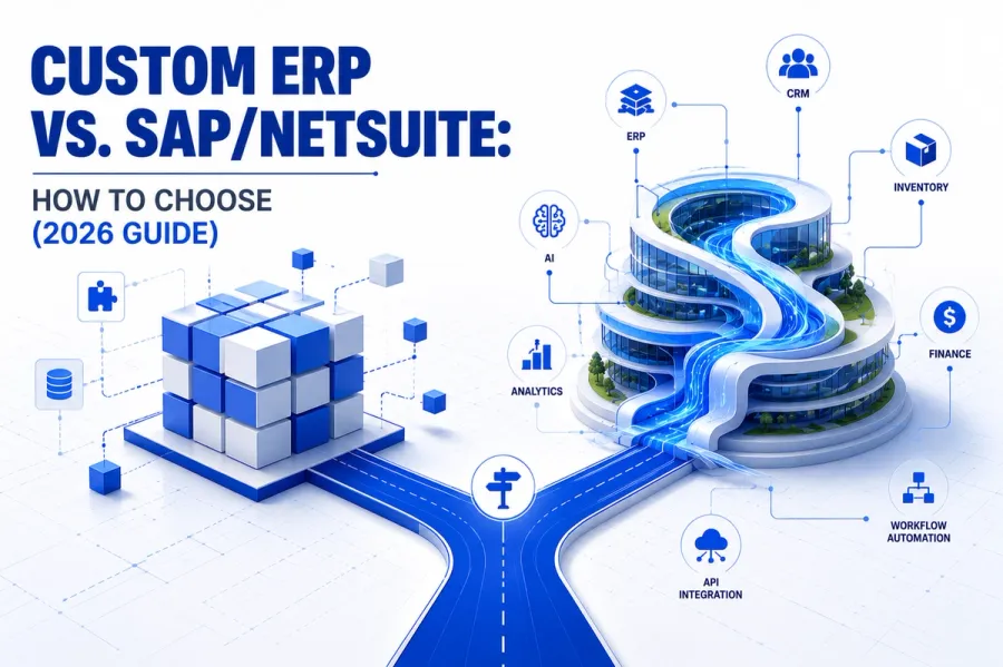 Custom ERP vs. SAP/NetSuite: How to Choose (2026 Guide)