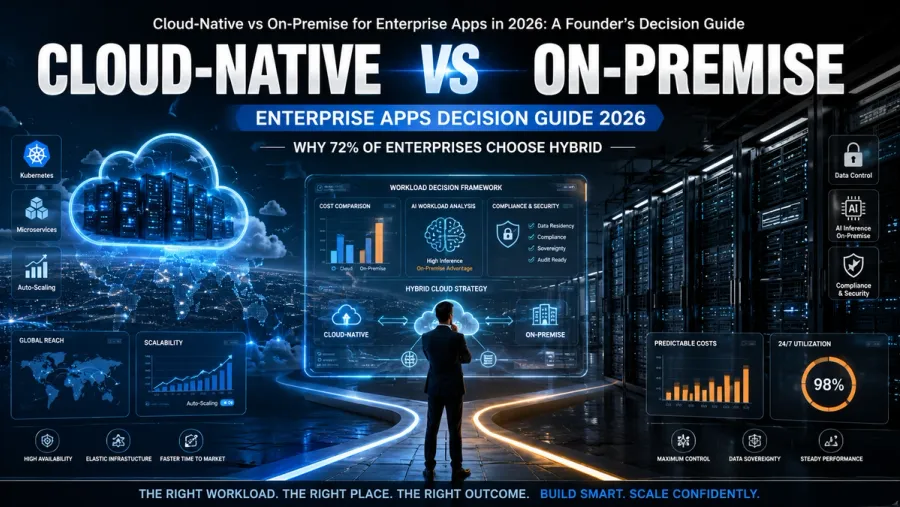 Cloud-Native vs On-Premise for Enterprise Apps in 2026: A Founder's Decision Guide