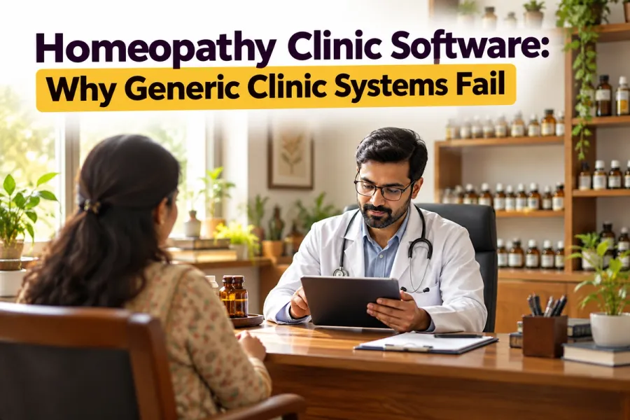 Homeopathy Clinic Software: Why Generic Clinic Systems Fail