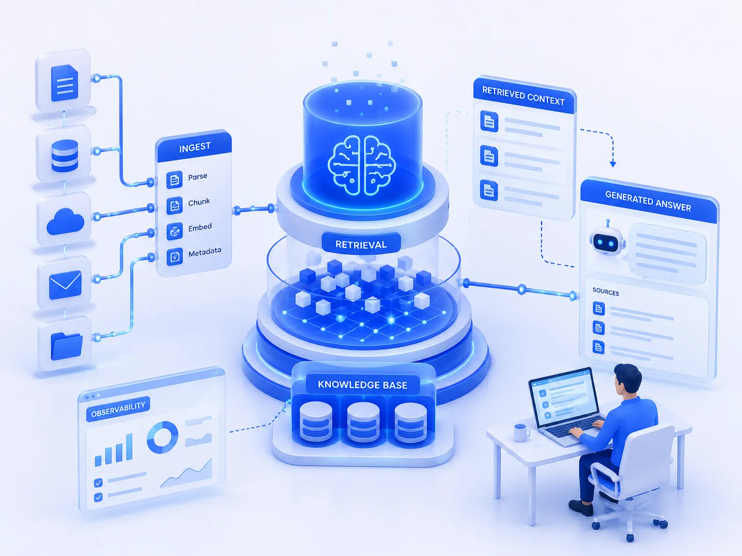Enterprise RAG & AI Knowledge Assistants services by Accucia Softwares – Pune, India