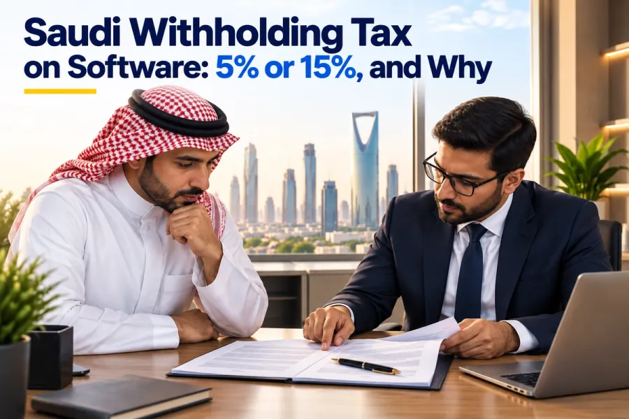 Saudi Withholding Tax on Software: 5% or 15%, and Why