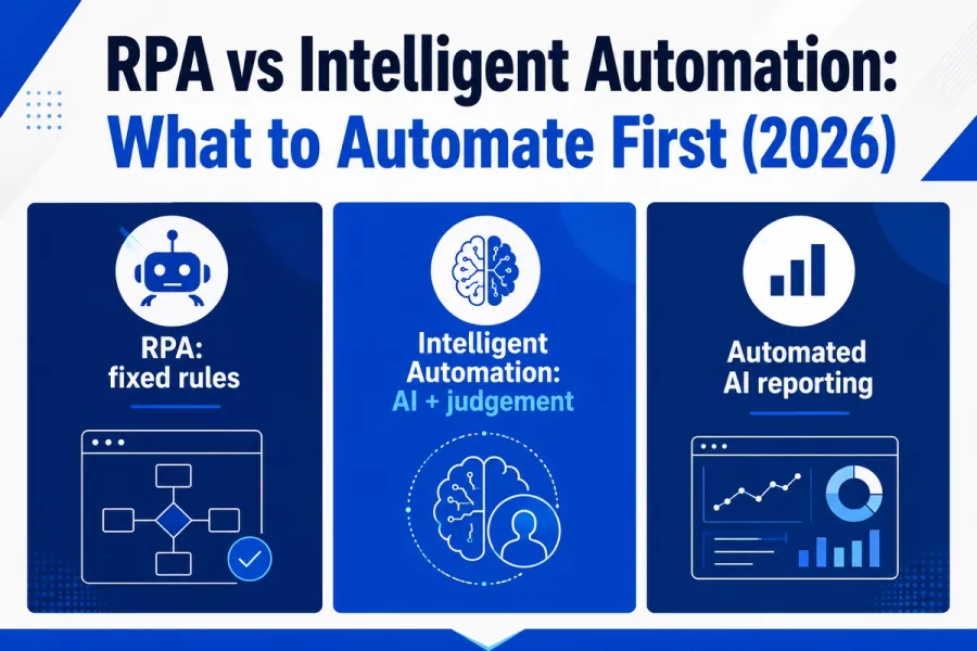 RPA vs Intelligent Automation: What to Automate First (2026)