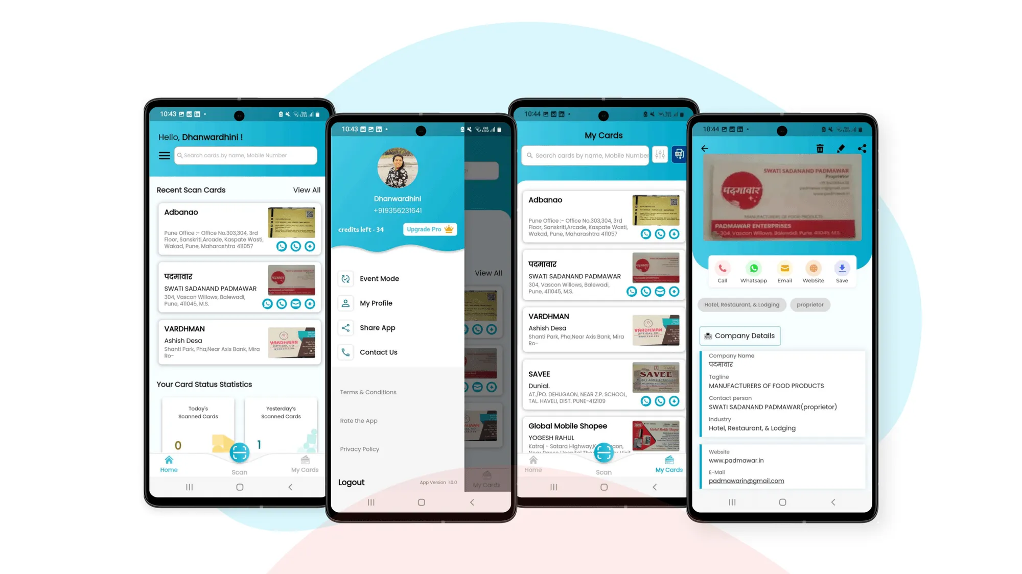 Card Scanner - Business Card Digitization App - AI Development & Automation project by Accucia