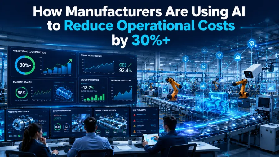 How Manufacturers Are Using AI to Reduce Operational Costs by 30%+