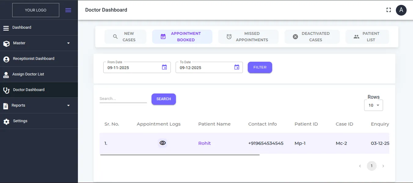 Doctor Dashboard